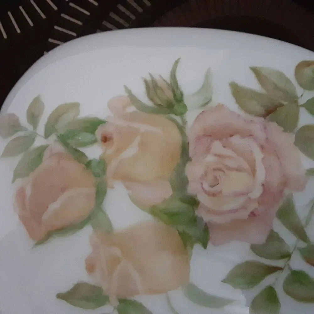 Vintage English Rose Vase Floral Timeless